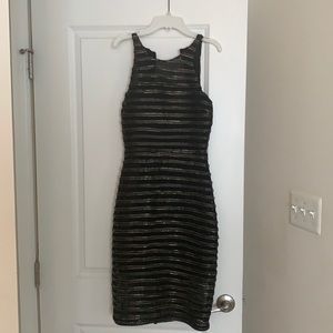 Black Dress with Gold accent